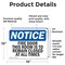 Signmission Fire Door This Door Is To Remain Closed OSHA Notice Sign, Vinyl Decal, 14in W x 10in L, 2PK OS-2PACK-NS-D-1014-L-12578 - alternate 5